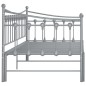 Telaio Divano Letto Estraibile Grigio in Metallo 90x200 cm Telaio Divano Letto Estraibile Grigio in Metallo 90x200 cm