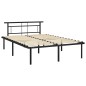 vidaXL Giroletto Nero in Metallo 140x200 cm vidaXL Giroletto Nero in Metallo 140x200 cm