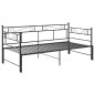 vidaXL Telaio Divano Letto Estraibile Nero in Metallo 90x200 cm vidaXL Telaio Divano Letto Estraibile Nero in Metallo 90x200 cm