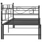 vidaXL Telaio Divano Letto Estraibile Nero in Metallo 90x200 cm vidaXL Telaio Divano Letto Estraibile Nero in Metallo 90x200 cm