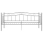 Telaio Divano Letto Grigio in Metallo 90x200 cm