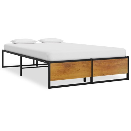 vidaXL Giroletto Nero in Metallo 120x200 cm