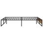 vidaXL Giroletto Nero in Metallo 120x200 cm vidaXL Giroletto Nero in Metallo 120x200 cm