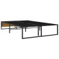 vidaXL Giroletto Nero in Metallo 120x200 cm vidaXL Giroletto Nero in Metallo 120x200 cm
