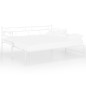 Telaio Divano Letto Estraibile Bianco in Metallo 90x200 cm Telaio Divano Letto Estraibile Bianco in Metallo 90x200 cm