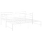 Telaio Divano Letto Estraibile Bianco in Metallo 90x200 cm Telaio Divano Letto Estraibile Bianco in Metallo 90x200 cm