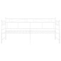 Telaio Divano Letto Estraibile Bianco in Metallo 90x200 cm Telaio Divano Letto Estraibile Bianco in Metallo 90x200 cm