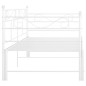 Telaio Divano Letto Estraibile Bianco in Metallo 90x200 cm Telaio Divano Letto Estraibile Bianco in Metallo 90x200 cm