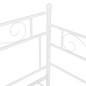 Telaio Divano Letto Estraibile Bianco in Metallo 90x200 cm Telaio Divano Letto Estraibile Bianco in Metallo 90x200 cm