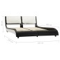 Giroletto con LED Nero e Bianco in Similpelle 140x200 cm