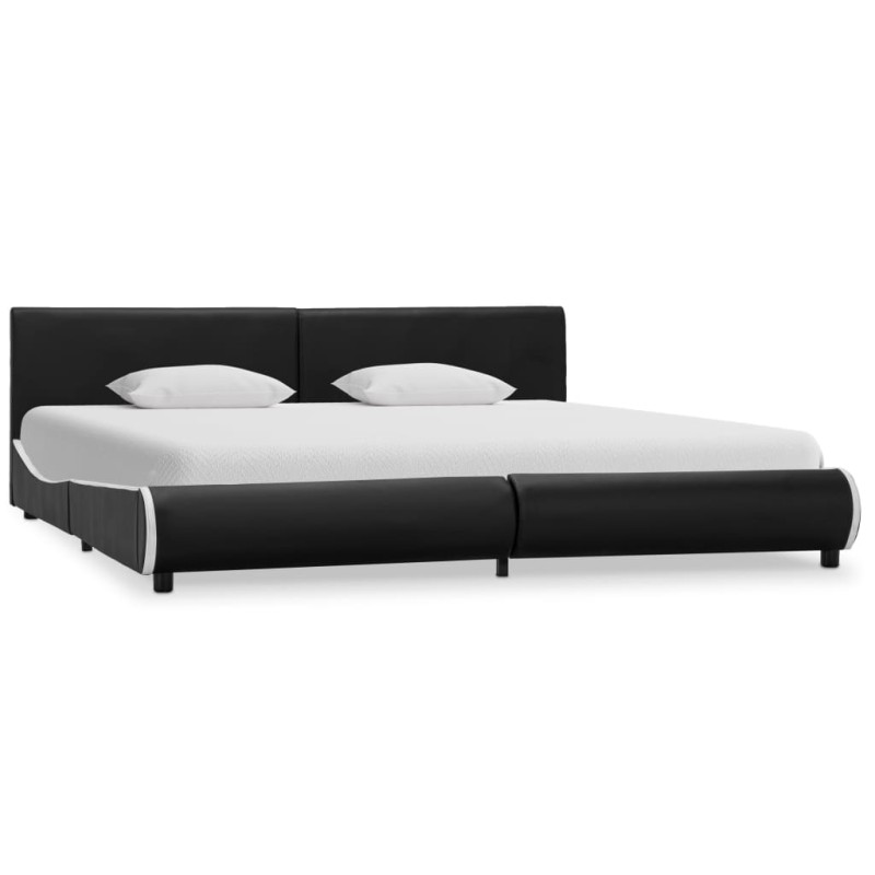 Giroletto Nero in Similpelle 180x200 cm Giroletto Nero in Similpelle 180x200 cm