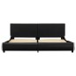 Giroletto Nero in Similpelle 180x200 cm Giroletto Nero in Similpelle 180x200 cm