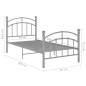 Giroletto Grigio in Metallo 90x200 cm Giroletto Grigio in Metallo 90x200 cm