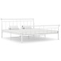 vidaXL Giroletto Bianco in Metallo 200x200 cm vidaXL Giroletto Bianco in Metallo 200x200 cm