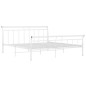 vidaXL Giroletto Bianco in Metallo 200x200 cm vidaXL Giroletto Bianco in Metallo 200x200 cm