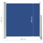 Tenda Laterale Retrattile per Patio 160x300 cm Blu Tenda Laterale Retrattile per Patio 160x300 cm Blu