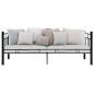 Telaio Divano Letto Nero in Metallo 90x200 cm Telaio Divano Letto Nero in Metallo 90x200 cm