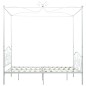 Letto a Baldacchino Bianco in Metallo 120x200 cm Letto a Baldacchino Bianco in Metallo 120x200 cm