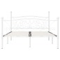 Giroletto con Doghe Bianco in Metallo 140x200 cm