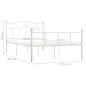 Giroletto Bianco in Metallo 120x200 cm Giroletto Bianco in Metallo 120x200 cm