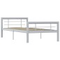 Giroletto Grigio e Bianco in Metallo 90x200 cm
