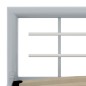 Giroletto Grigio e Bianco in Metallo 90x200 cm