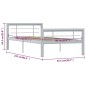 Giroletto Grigio e Bianco in Metallo 90x200 cm