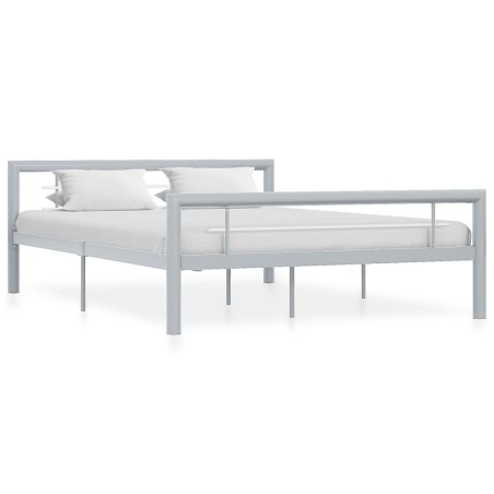Giroletto Grigio e Bianco in Metallo 160x200 cm