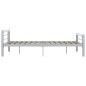 Giroletto Grigio e Bianco in Metallo 160x200 cm Giroletto Grigio e Bianco in Metallo 160x200 cm