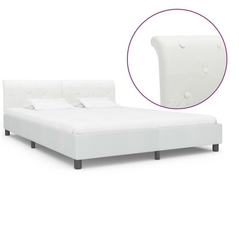 Giroletto Bianco in Similpelle 180x200 cm Giroletto Bianco in Similpelle 180x200 cm