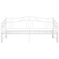 Telaio Divano Letto Estraibile Bianco in Metallo 90x200 cm