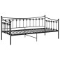 Telaio Divano Letto Nero in Metallo 90x200 cm Telaio Divano Letto Nero in Metallo 90x200 cm