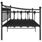 Telaio Divano Letto Nero in Metallo 90x200 cm Telaio Divano Letto Nero in Metallo 90x200 cm