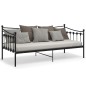 Telaio Divano Letto Nero in Metallo 90x200 cm Telaio Divano Letto Nero in Metallo 90x200 cm