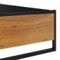 vidaXL Giroletto Nero in Metallo 140x200 cm