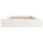 vidaXL Giroletto Bianco 120x190 cm Small Double in Legno Massello