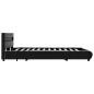 Giroletto con LED Nero in Similpelle 140x200 cm Giroletto con LED Nero in Similpelle 140x200 cm