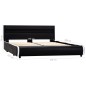 Giroletto con LED Nero in Similpelle 140x200 cm Giroletto con LED Nero in Similpelle 140x200 cm