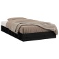 Giroletto Nero 135x190 cm 4FT6 Double in Legno Massello Giroletto Nero 135x190 cm 4FT6 Double in Legno Massello