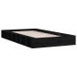 Giroletto Nero 135x190 cm 4FT6 Double in Legno Massello Giroletto Nero 135x190 cm 4FT6 Double in Legno Massello