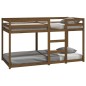 Letto a Castello Miele 90x190 cm in Legno Massello di Pino