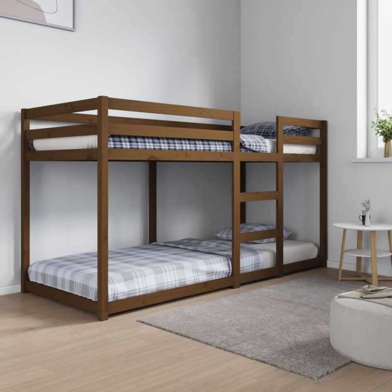 Letto a Castello Miele 80x200 cm in Legno Massello di Pino Letto a Castello Miele 80x200 cm in Legno Massello di Pino