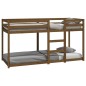 Letto a Castello Miele 80x200 cm in Legno Massello di Pino Letto a Castello Miele 80x200 cm in Legno Massello di Pino
