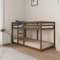 Letto a Castello Miele 90x200 cm in Legno Massello di Pino
