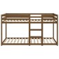 Letto a Castello Miele 90x200 cm in Legno Massello di Pino