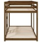 Letto a Castello Miele 90x200 cm in Legno Massello di Pino
