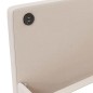 Dormeuse con Materasso Presa USB Crema in Tessuto 90x200 cm Dormeuse con Materasso Presa USB Crema in Tessuto 90x200 cm