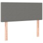 Letto a Molle Materasso e LED Grigio Scuro 80x200 cm in Tessuto Letto a Molle Materasso e LED Grigio Scuro 80x200 cm in Tessuto