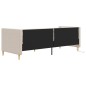 Dormeuse con Materasso Presa USB Crema in Tessuto 90x200 cm Dormeuse con Materasso Presa USB Crema in Tessuto 90x200 cm
