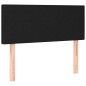 Letto a Molle con Materasso e LED Nero 90x200 cm in Tessuto Letto a Molle con Materasso e LED Nero 90x200 cm in Tessuto